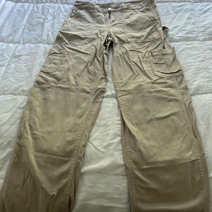 Beige Garage Cargo Pants